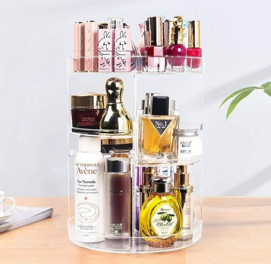 360 Degree Rotation Make Up Storage Shelf - DMC Wholesale