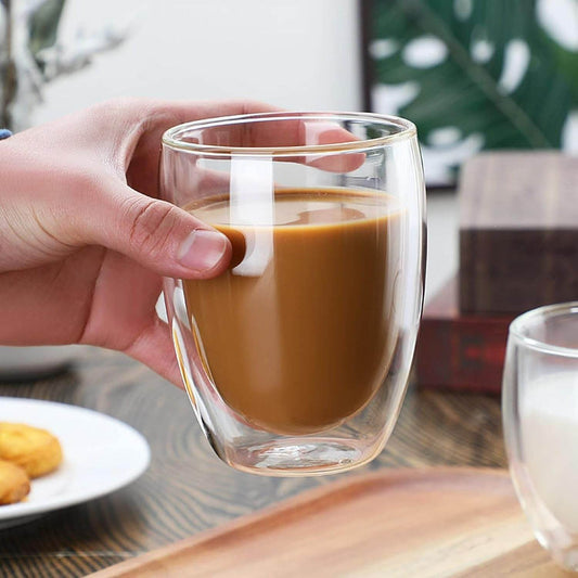 Double Walled Glass Cup (450ml) - DMC Wholesale