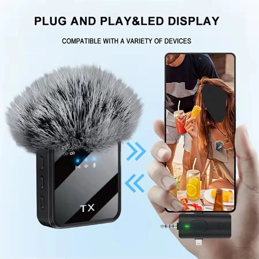 Dual Wireless Lavalier Microphone