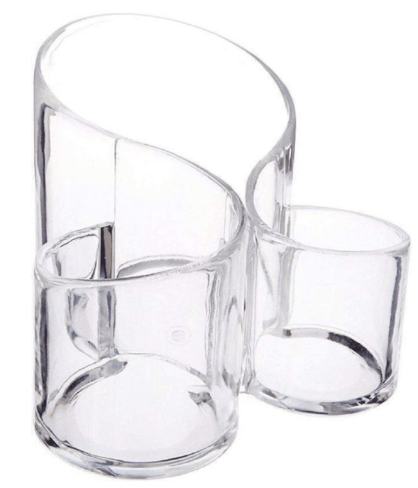 Acrylic Three Compartment Make-Up Organiser - DMC Wholesale