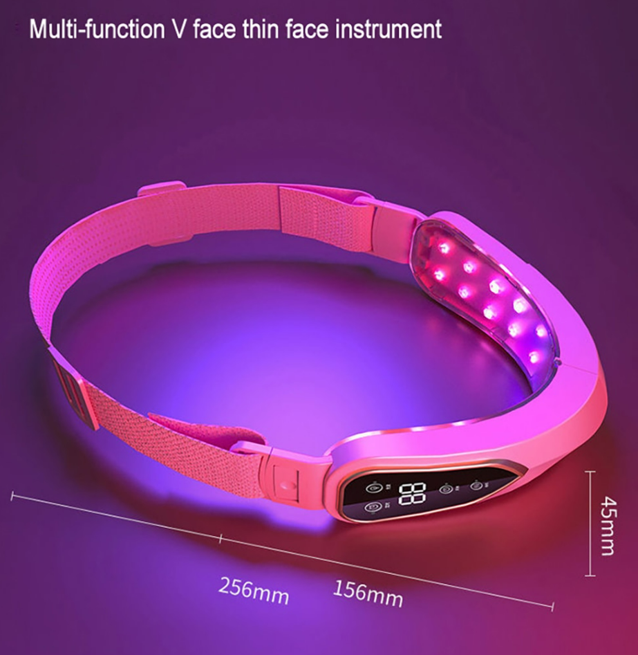 LED Photon Therapy Vibration Facial Slimming Massager