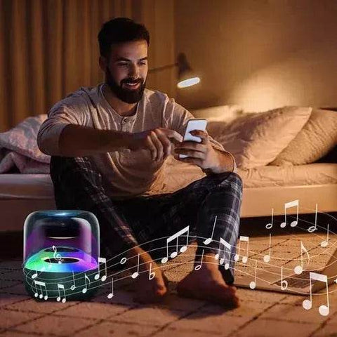 Mini Portable Wireless Bluetooth Speaker with Light - Alt View