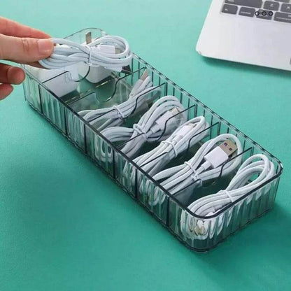 Data Cable Storage Box (Grey) - DMC Wholesale