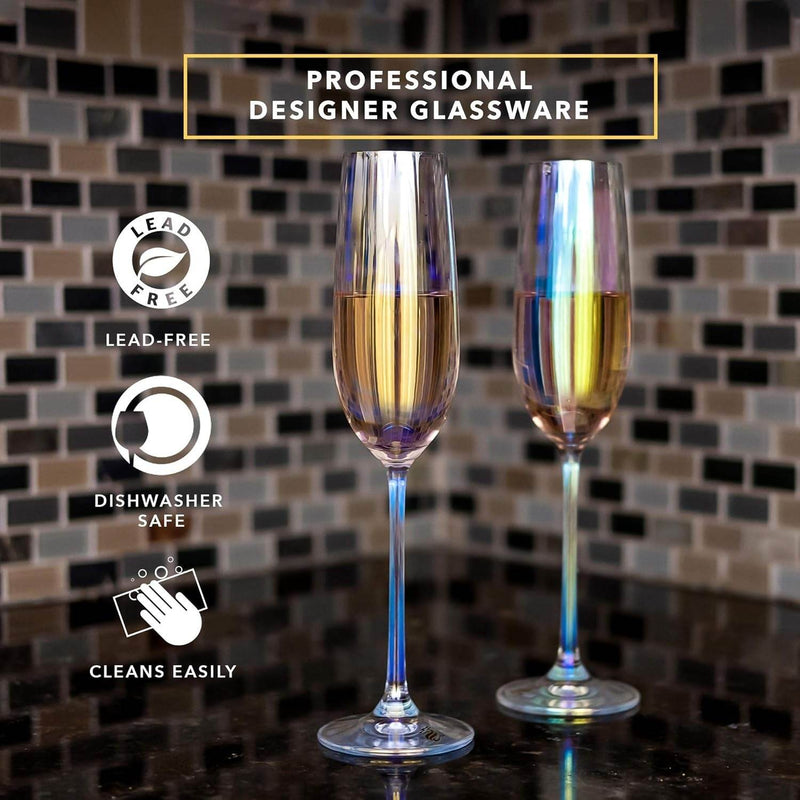Champagne Glasses (Clear)(6 pcs)