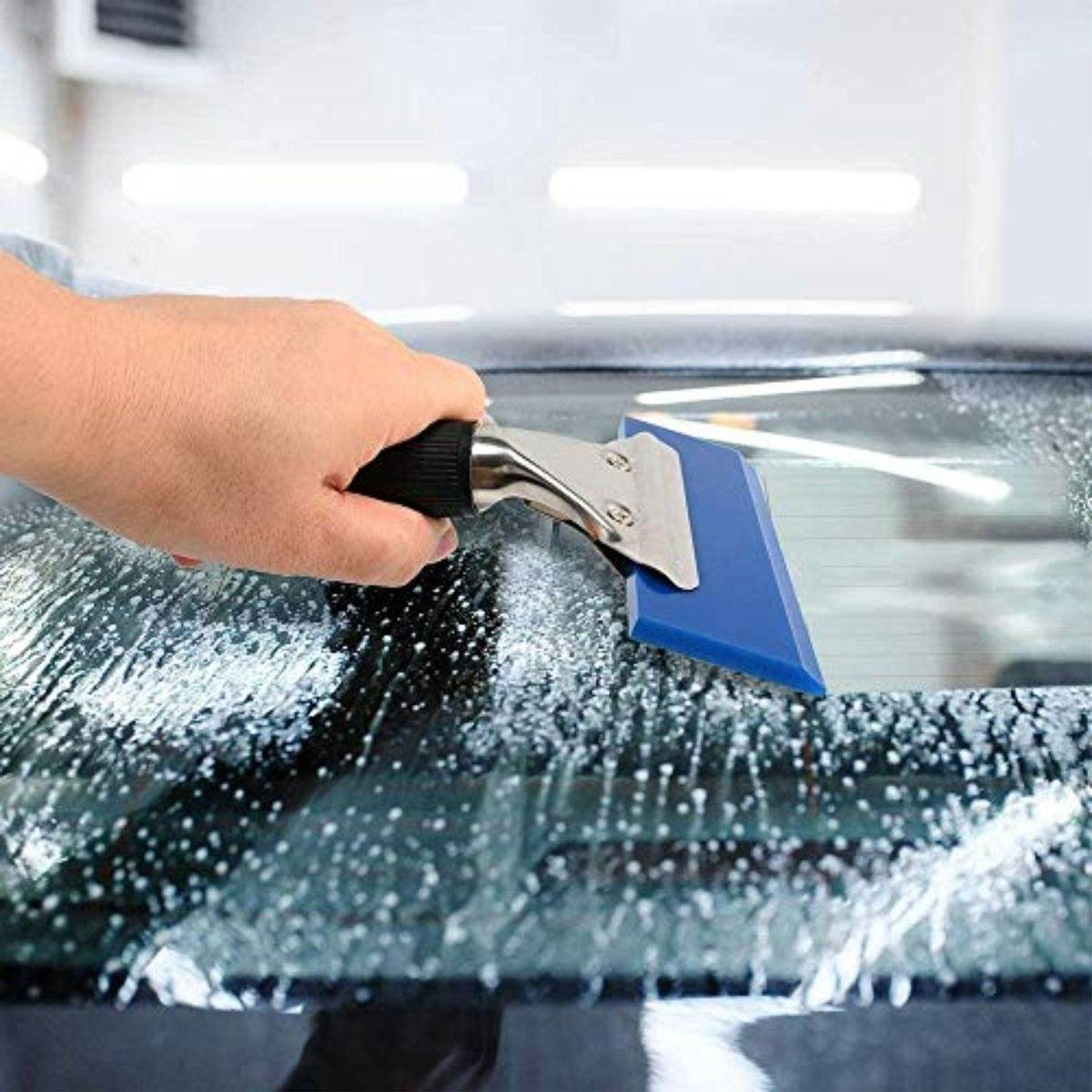 Blue Angled Squeegee Window Film Tool - DMC Wholesale