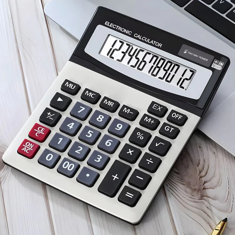 Kouvolsen Solar Electronic Calculator with 12 Digit Display