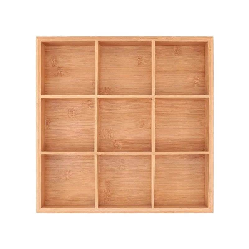 Universal Wooden Organiser (9 Compartment) - DMC Wholesale
