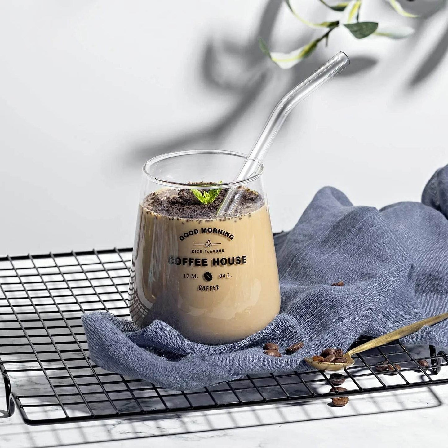 Clear Reusable Glass Straws (4 pcs) - DMC Wholesale