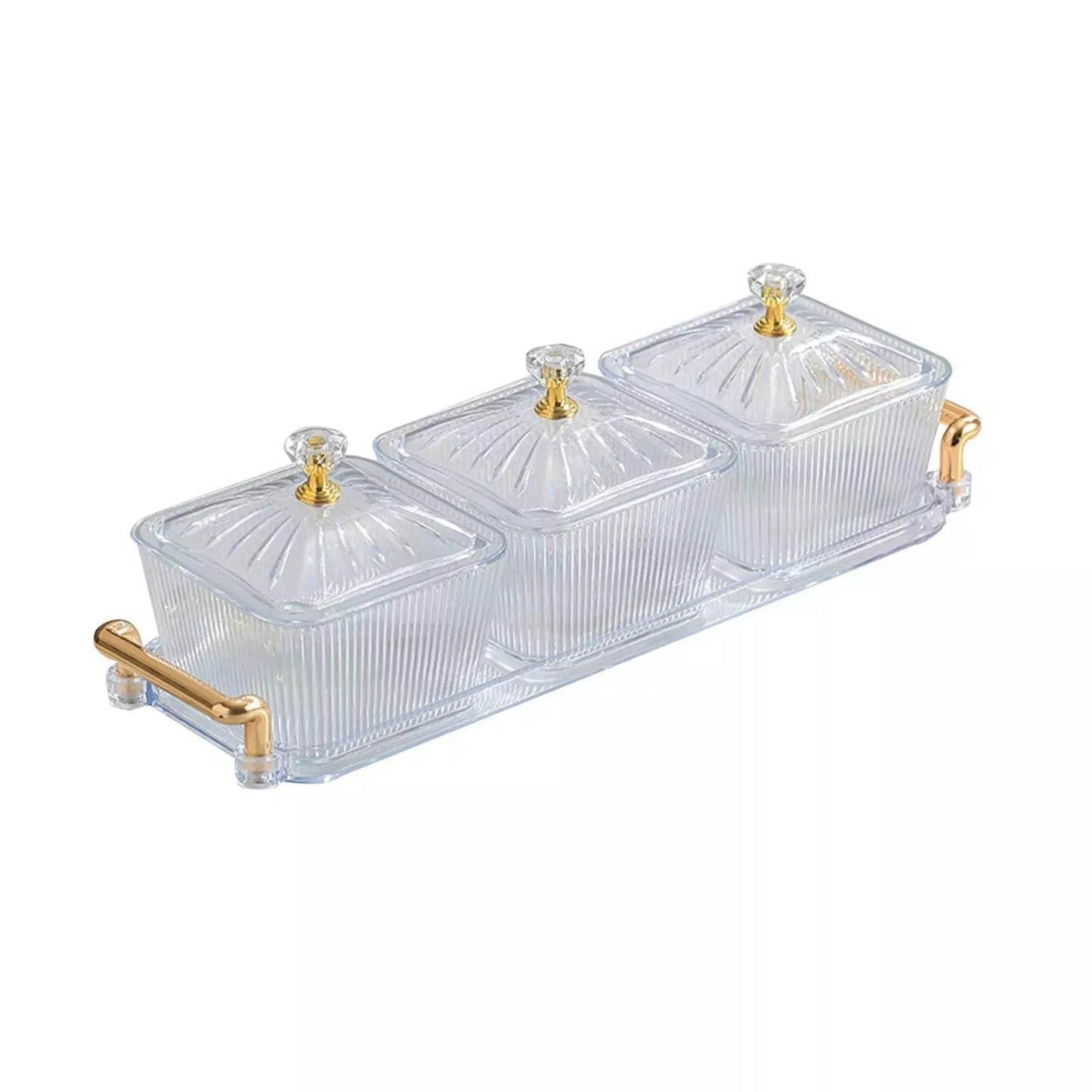 Multifunctional Snacks Dish Tray (3 Bowls) - DMC Wholesale