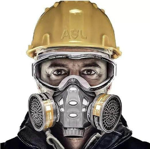 Respirator Chemical Dust Mask - Alt View