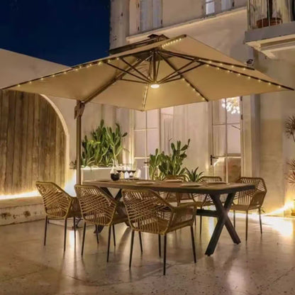 Luxury LED Patio Umbrella With Night Lighting