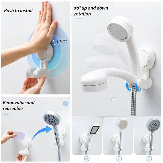 Suction Cup Adjustable Shower Head Holder - DMC Wholesale
