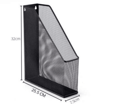 Mesh Metal Desk Book Organiser (1 Compartment) - DMC Wholesale