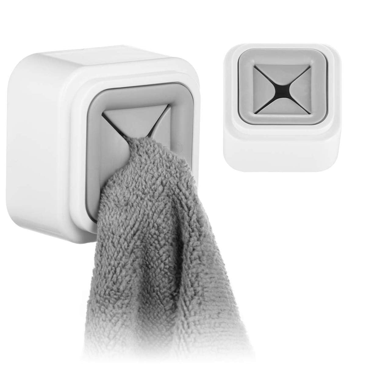Self-Adhesive Wall Mount Square Towel Holder (6pcs)