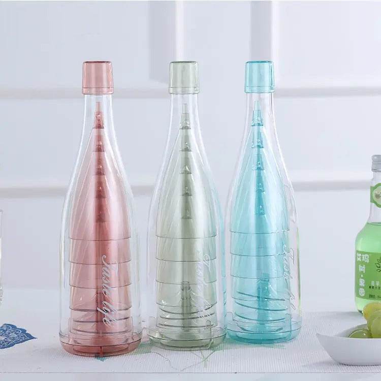 Champagne Flutes With Storage Bottle (5 pcs) - DMC Wholesale
