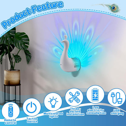Peacock Projection Lamp