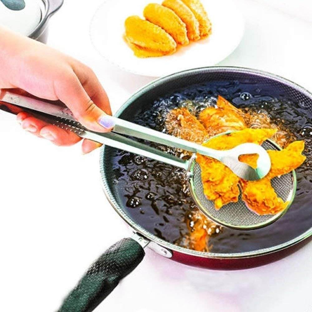 Steel Buffer Strainer Tongs - DMC Wholesale