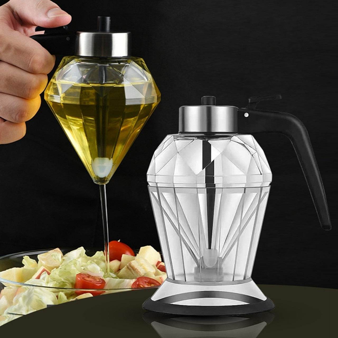 Diamond Oil Dispenser With Pink Handle - DMC Wholesale