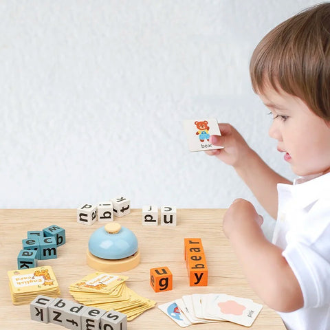 Wooden Letter Cognitive Challenge Word Game - Alt View
