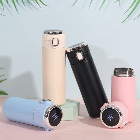 Water Bottle With Intelligent Temperature Indicator (420ml) - Alt View