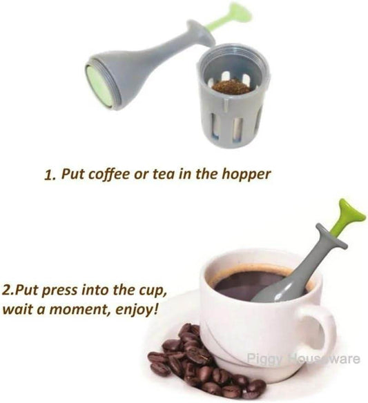 2in1 Manual Coffee Brewer And Tea Strainer - DMC Wholesale