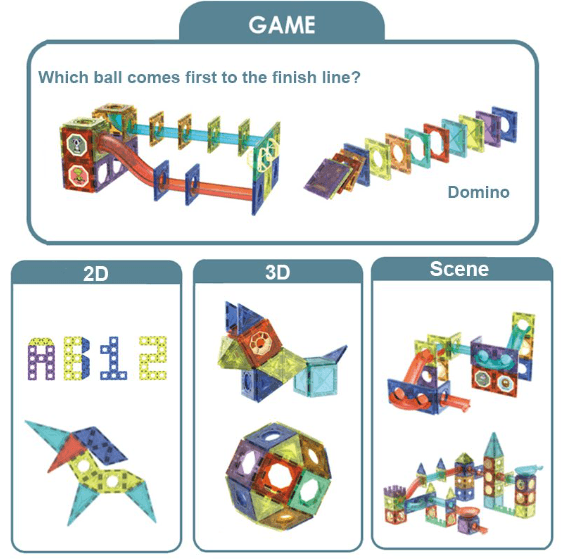 Magnetic Building Blocks (168 pcs) - DMC Wholesale