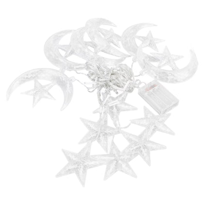 Star On Moon City Battery Operated String Lights (20L)(3M)(Yellow)