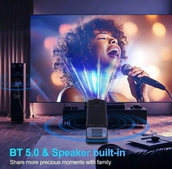 4K Portable Projector With Screen Mirroring - DMC Wholesale