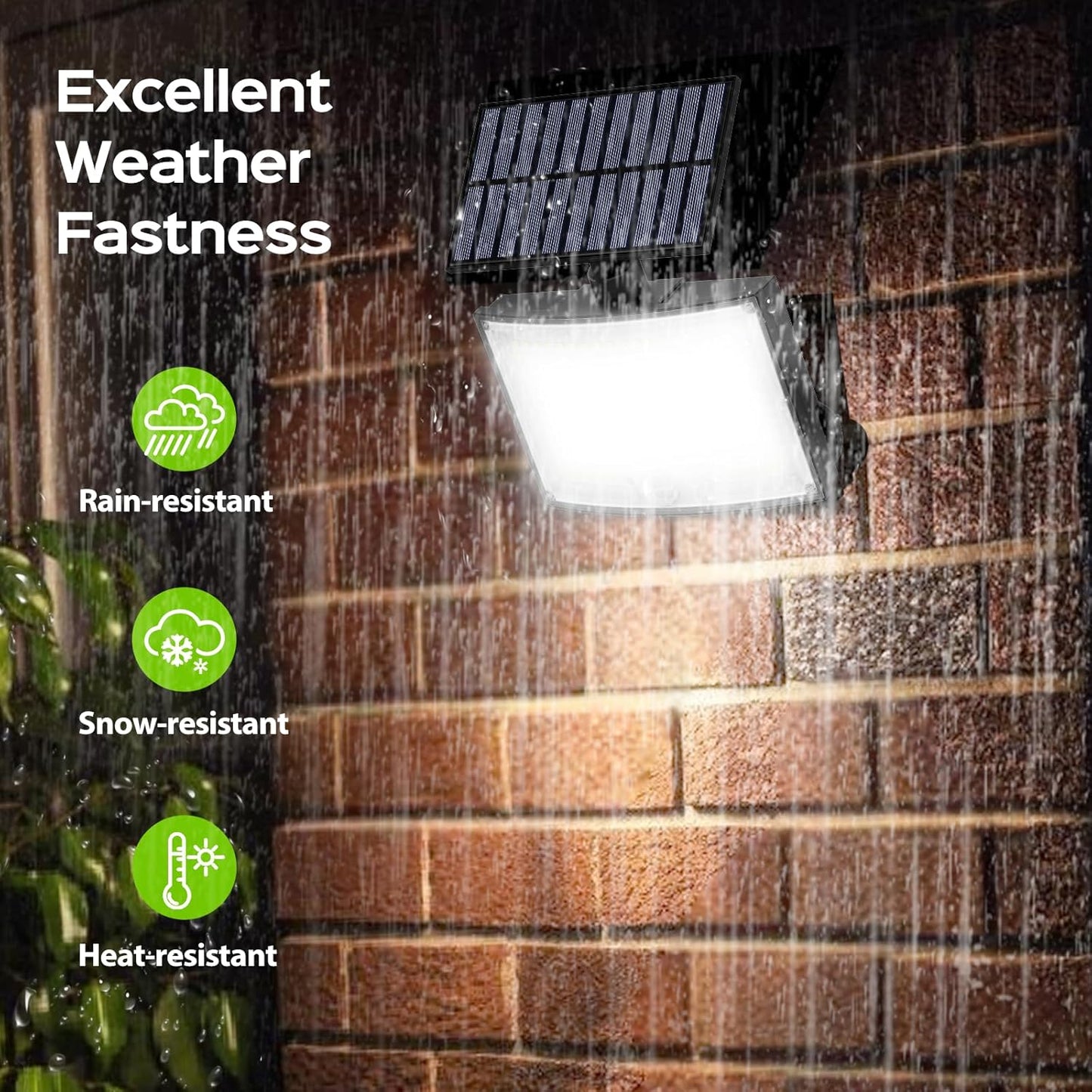 Solar Powered Security Flood Light