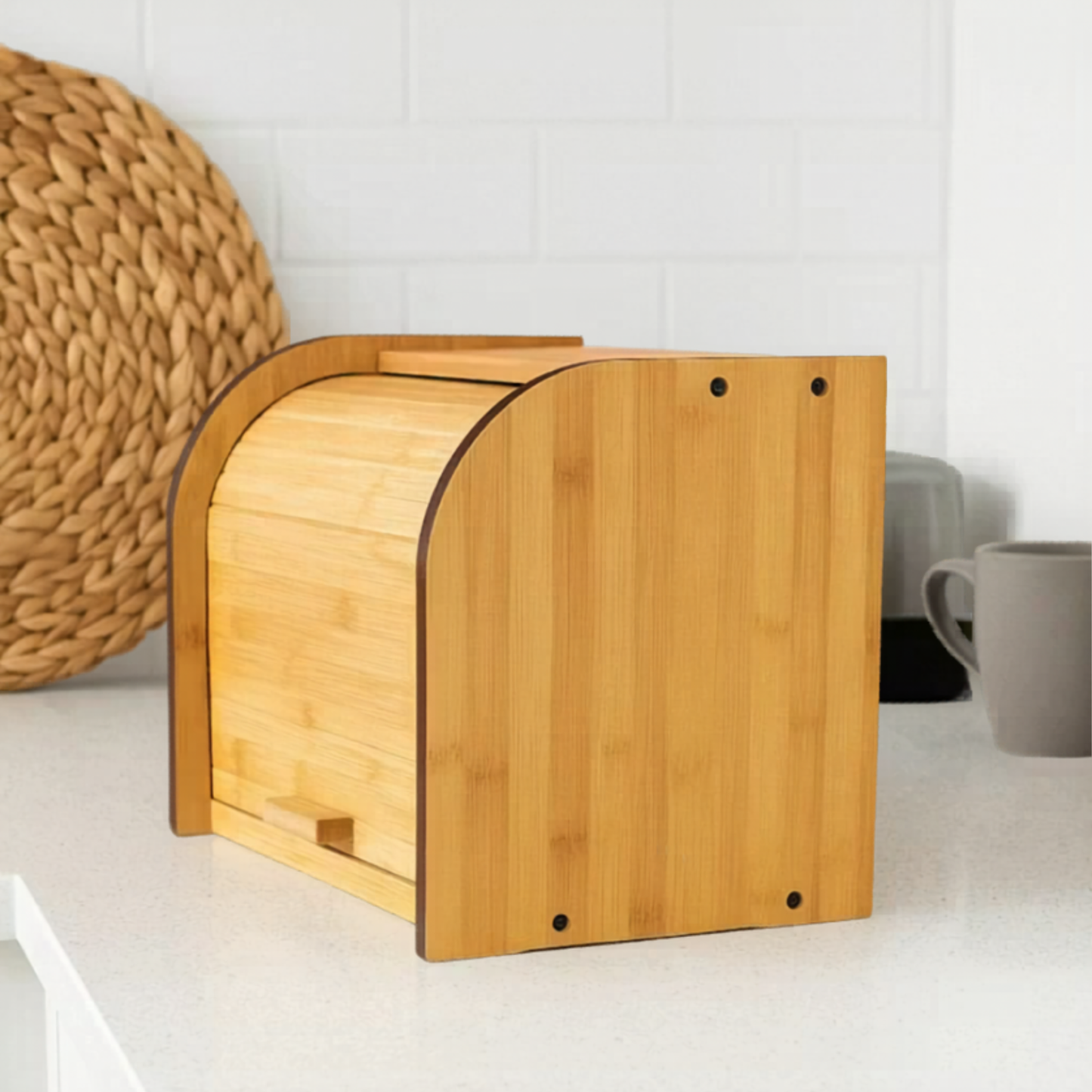 Extra Large Bamboo Bread Bin (2 Tier)