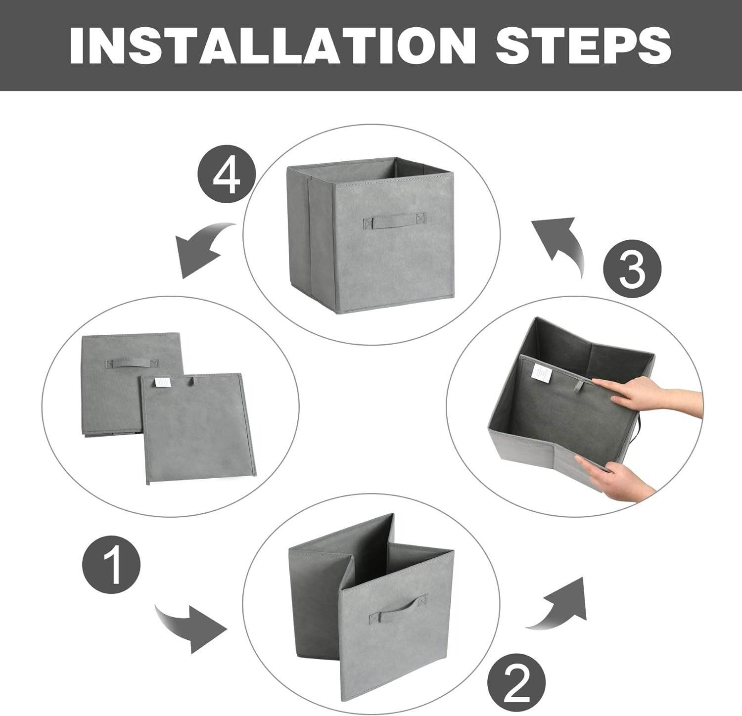 Foldable Cube Storage Bin (Each) - DMC Wholesale