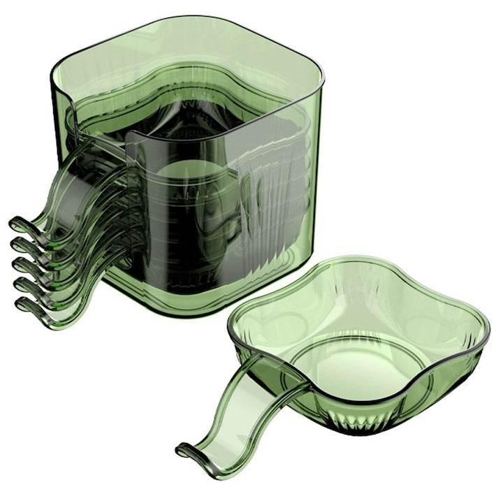 Dipping Serving Plates (6 pcs)(Green) - DMC Wholesale