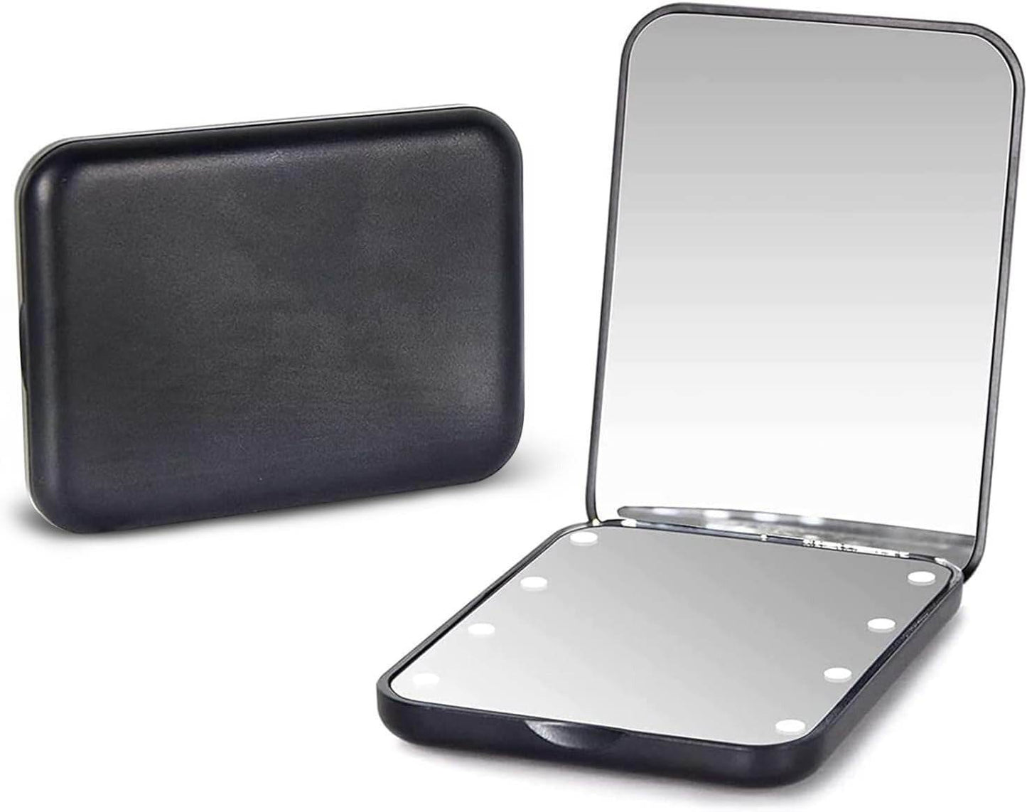 Portable Handheld Foldable Led Light Makeup Mirror - DMC Wholesale