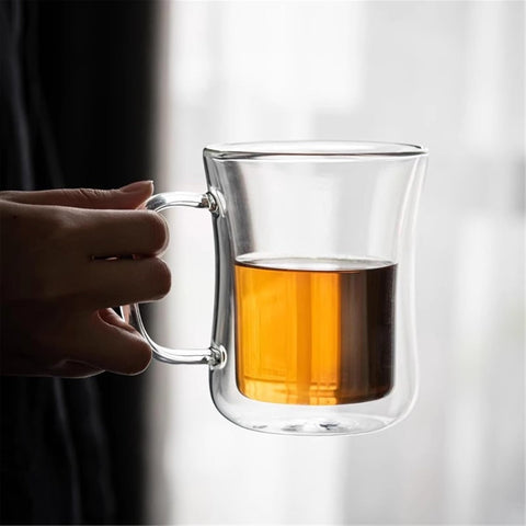 Premium Double Wall Glass Mug (200ml)(Each)