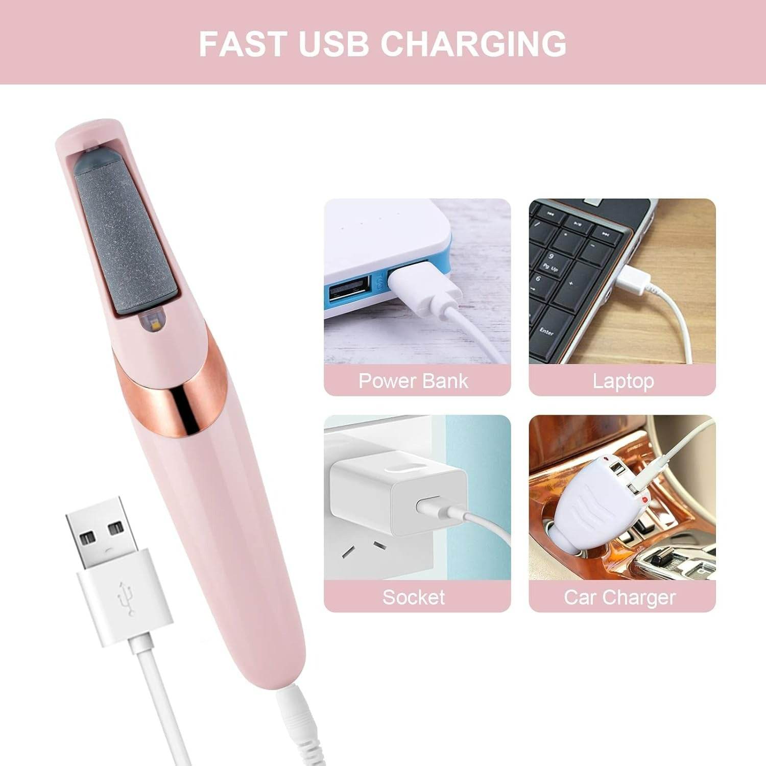 Electric Pedicure Foot File And Callus Remover - DMC Wholesale