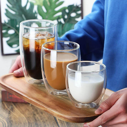 Double Walled Glass Cup (250ml) - DMC Wholesale