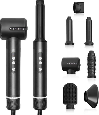 High-Speed Hot Air Styling Brush with Interchangeable Attachments