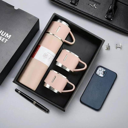 Vacuum Flask set (Pink) - DMC Wholesale
