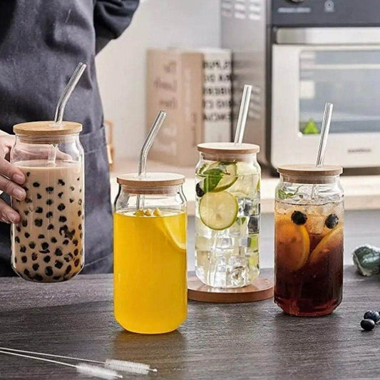 Elegant Ultra Durable Clear Glass Cup Set (500ml)(4 pcs) - DMC Wholesale
