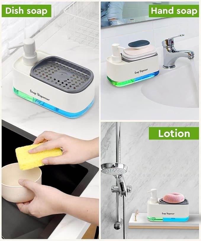 Dual-Pump Kitchen Sink Soap Dispenser - DMC Wholesale