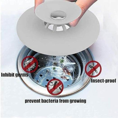 Dual Purpose Drain Stop and Hair Catcher - DMC Wholesale
