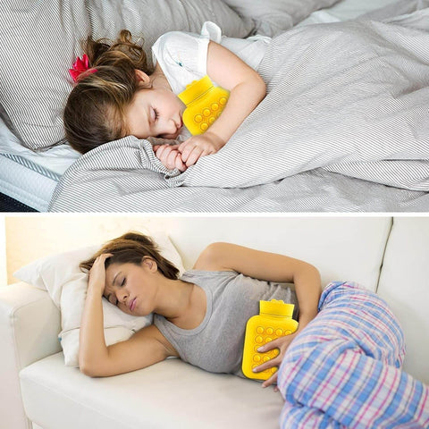 Hot And Cold Compress Water Bottle Pop-It Bag  (500ml)(Yellow) - Alt View