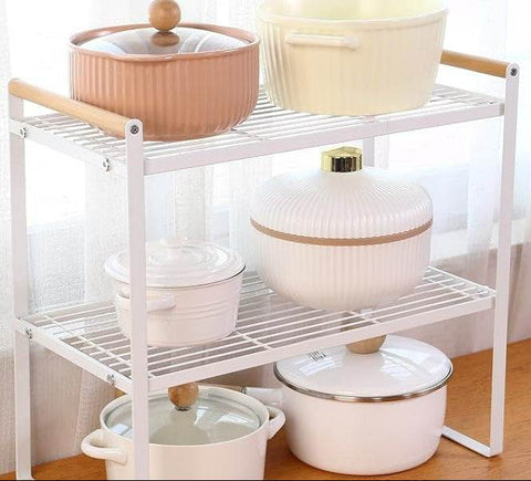 Multifunctional Steel Rack (2 Tier) - Alt View