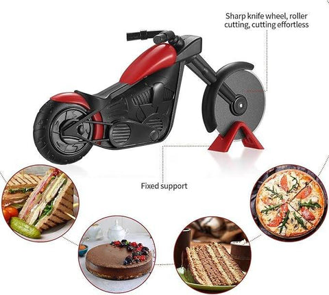 Motorcycle Pizza Cutter - Alt View