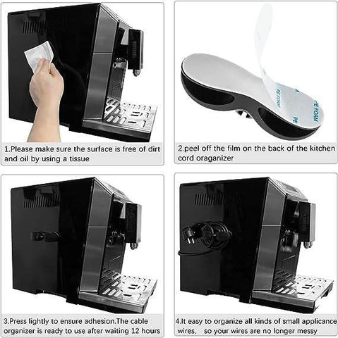 Wrap Management Cable Wire Holder (3 pcs) - Alt View
