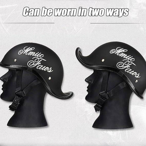 Retro Motorcycle Half Helmet - Alt View