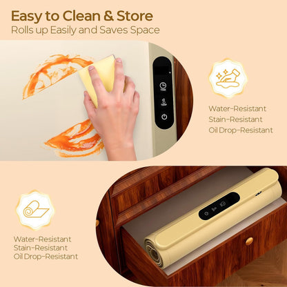 Foldable Silicone Food Warming Tray with Digital Control