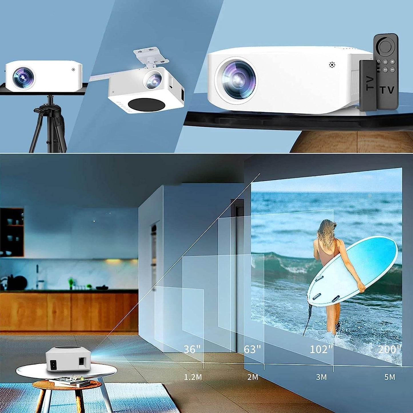 HD Outdoor Theater Projector - DMC Wholesale