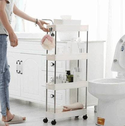 Multipurpose Space Saving Side Shelf Trolley (4 Tier) - DMC Wholesale