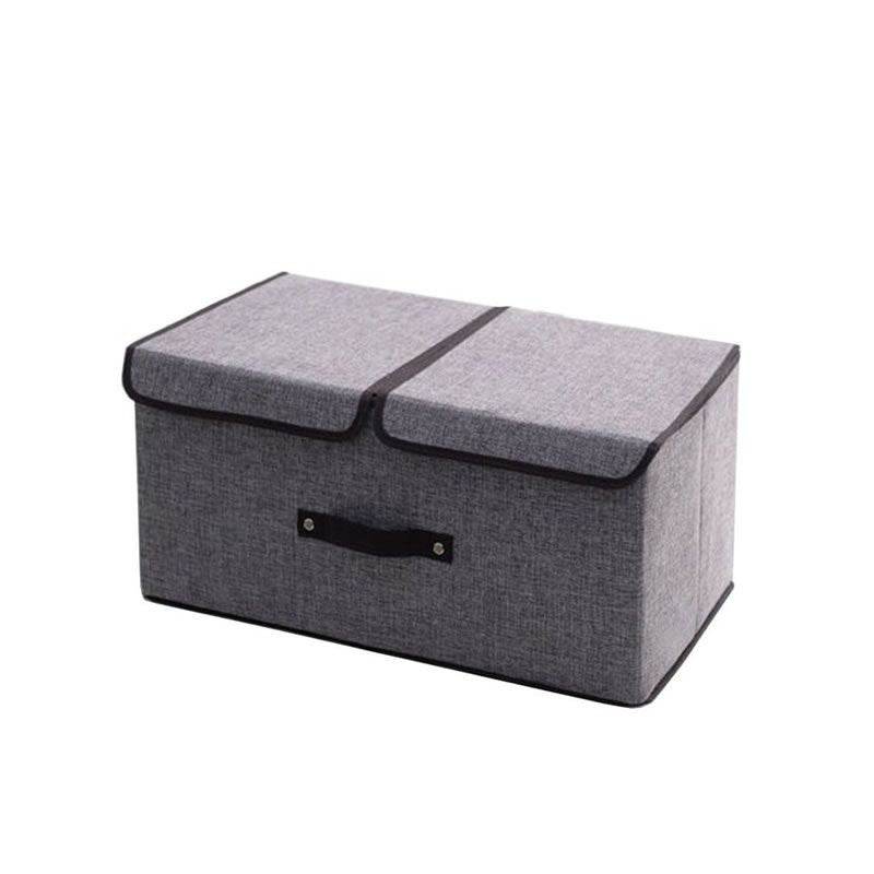 Folding Non-Woven Storage Box With Double Lid (Each) - DMC Wholesale